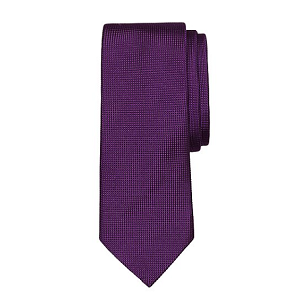 Solid Textured Tie - Purple